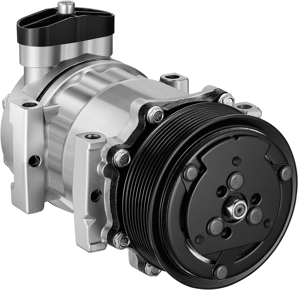 BDFHYK A/C Compressor with Clutch 60-02144NA Compatible with Kenworth C500, K270, K370, T170, T270, T370, T400, T2000, T300, T600A, T800, W900, K300, K100E, Compatible with Peterbilt 320, 385