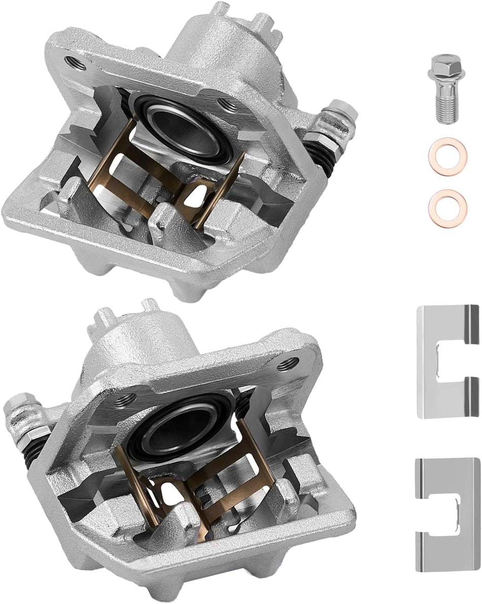 BDFHYK Rear Disc Brake Caliper Assembly w/ Bracket (2pcs) for Acura RDX & Honda CR-V/Crosstour, 19B6887