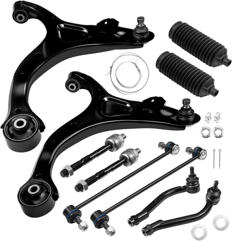 BDFHYK Control Arms 10pcs,with Ball Joint Compatible with Hyundai Santa Fe 2007-2012, Compatible with Kia Sorento 2011-2013 Replace K621685,K621686,ES800035,ES800055,EV800231,K750204,K750205