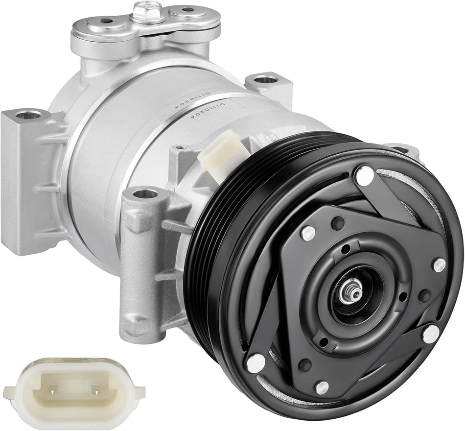 BDFHYK 19188298 Air Conditioning A/C Compressor with Clutch Compatible with Chevrolet Astro V6 4.3L 1996-2005, Compatible with GMC Safari V6 4.3L 1996-2005