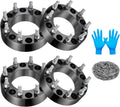 8x180 Wheel Spacers 2 Inch for Chevy Silverado Sierra 2500HD 3500HD, M14x1.5 Studs, 125mm Hub Bore, Set of 4