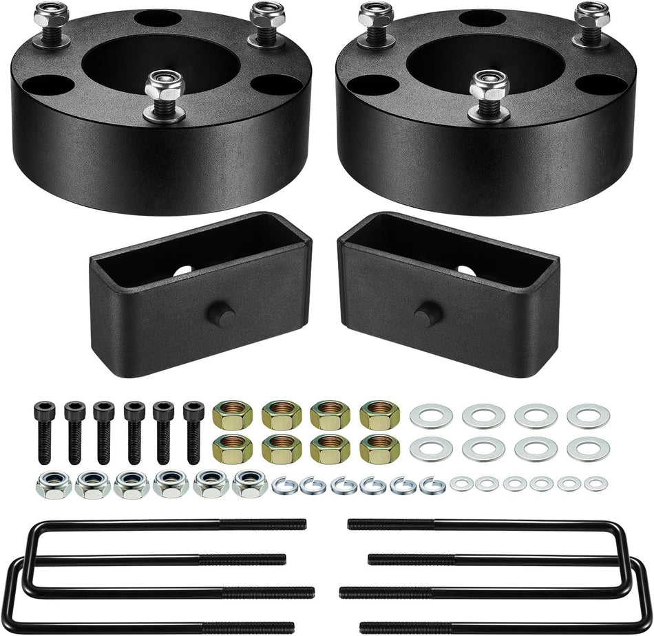 BDFHYK 3" Front and 2" Rear Leveling Lift Kit, Compatible with 2007-2022 Silverado & GMC Sierra 1500 2WD 4WD, Suspension Leveling Lift Kit for Silverado Sierra 1500