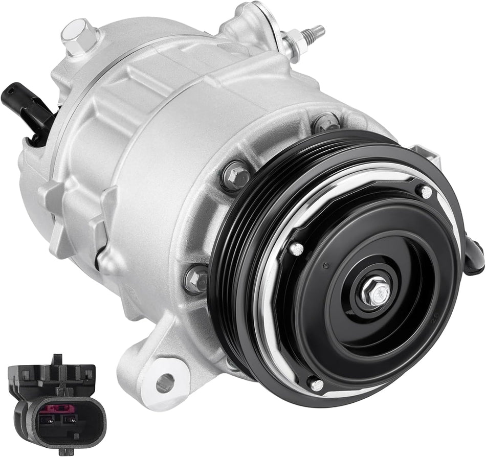 BDFHYK 84417409 Air Conditioning A/C Compressor with Clutch Compatible with Cadillac Escalade Escalade ESV, Compatible with Chevrolet Silverado 1500 2500 3500 Suburban Tahoe Cheyenne