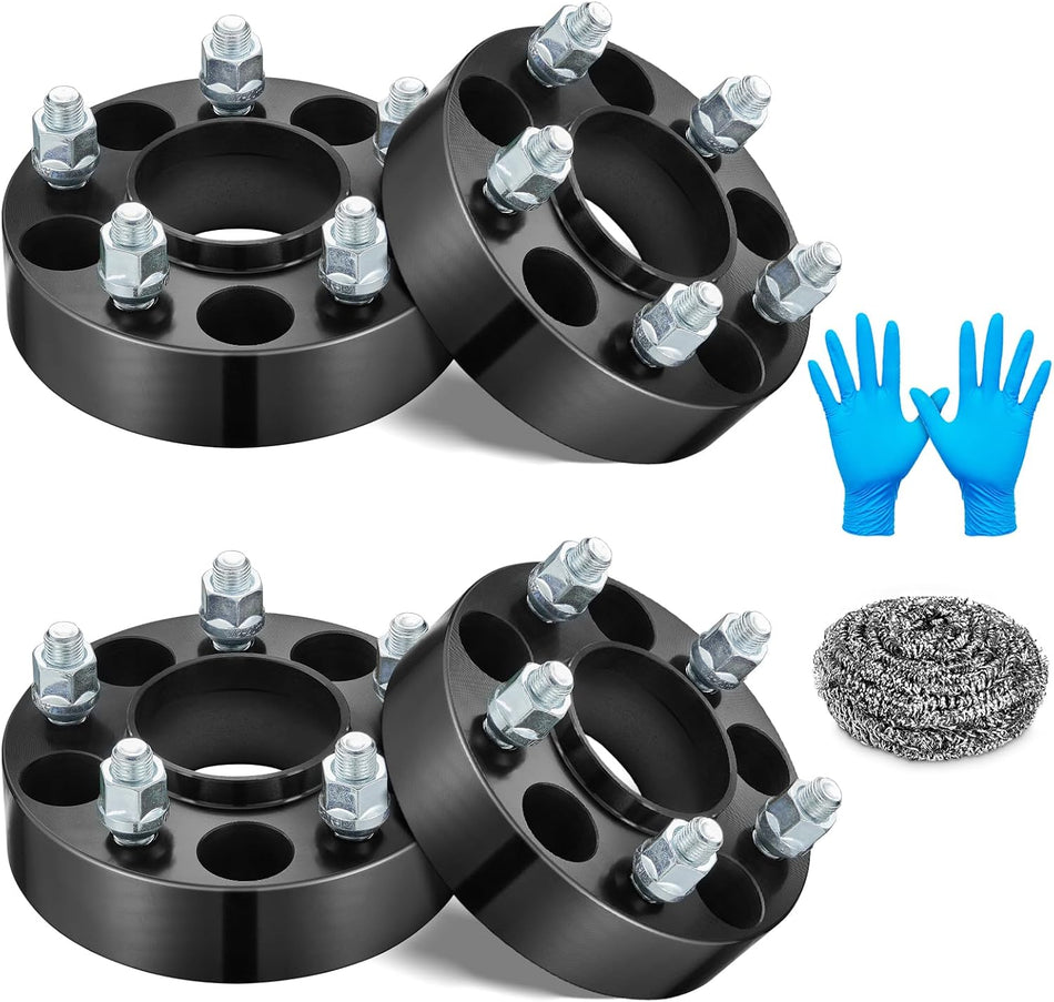 BDFHYK 5x4.5 Wheel Spacers 1 inch(25m) Spacers 5x114.3 Thread Pitch 1/2-20 Stud & 70.5 mm Center Bore, Compatible with Lincoln Town Car Mark, Mustang Edge Crown Victoria Ranger Explorer, Set of 4