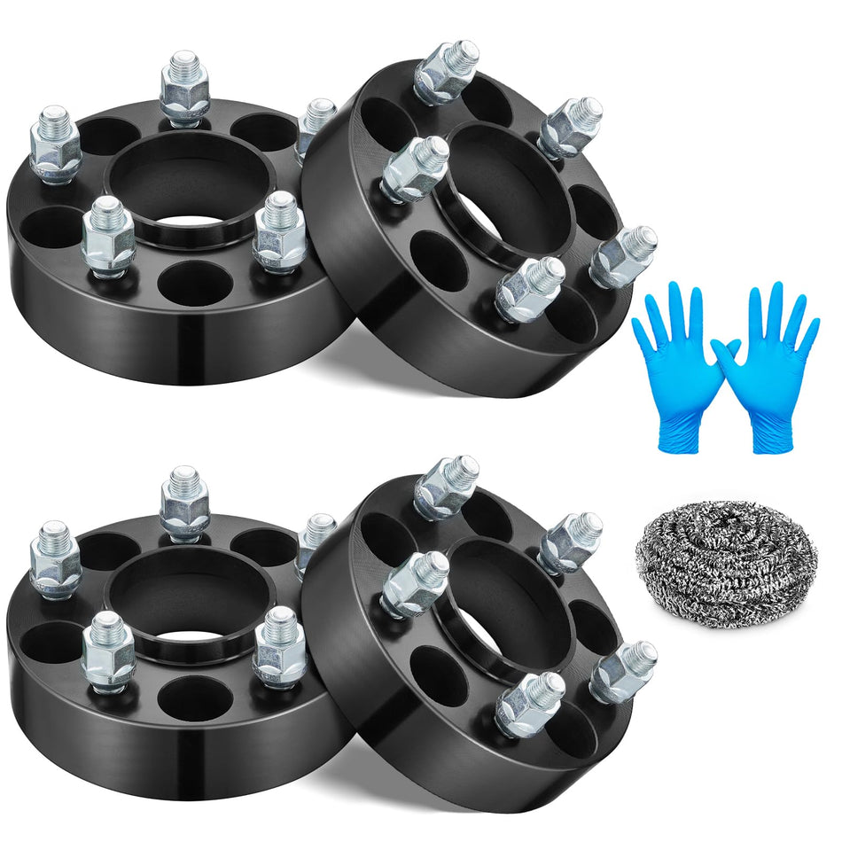 BDFHYK 5x4.5 Wheel Spacers 1 inch(25m) Spacers 5x114.3 Thread Pitch 1/2-20 Stud & 70.5 mm Center Bore, Compatible with Lincoln Town Car Mark, Mustang Edge Crown Victoria Ranger Explorer, Set of 4