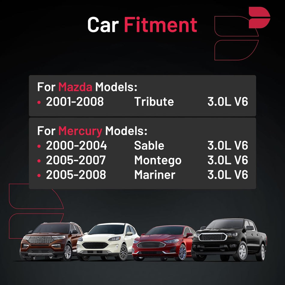 BDFHYK 6PCS Spark Plug Compatible with Mazda Tribute,Compatible with Mercury Mariner, Montego Sabler,Import Material 3.0L V6 Replacement for SP-479 SP493