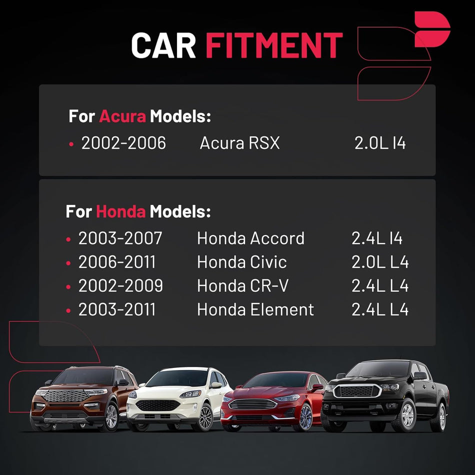 BDFHYK Ignition Coil Pack Set of 4 Compatible with Honda Accord Civic CR-V Element S2000 Acura RSX L4 2.0L 2.4L Replaces UF583 UF311 5C1382