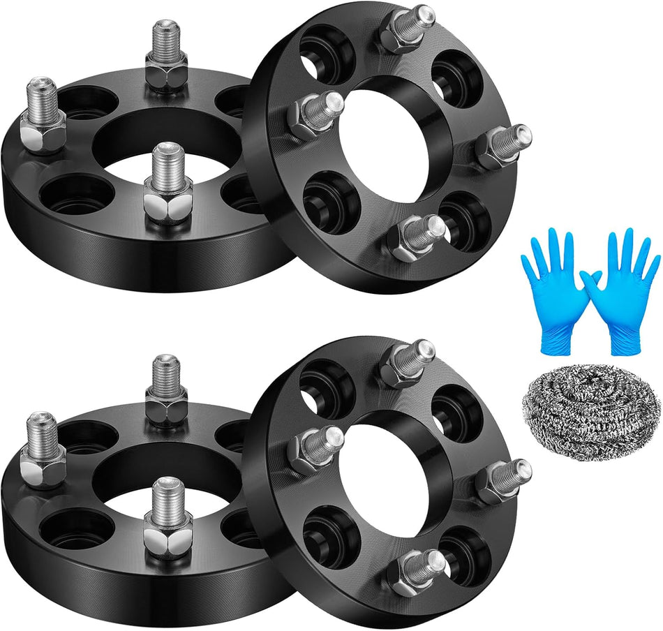 BDFHYK 4x4 Wheel Spacers 1 inch ATV Wheel Spacer Compatible with EZ GO EZGO Club Car Golf Carts 4x101.6mm Hubcentric Wheel Spacer,Forged 4 Lug Wheel Adapters 1/2x20 & 62 mm Hub Bore, Set of 4