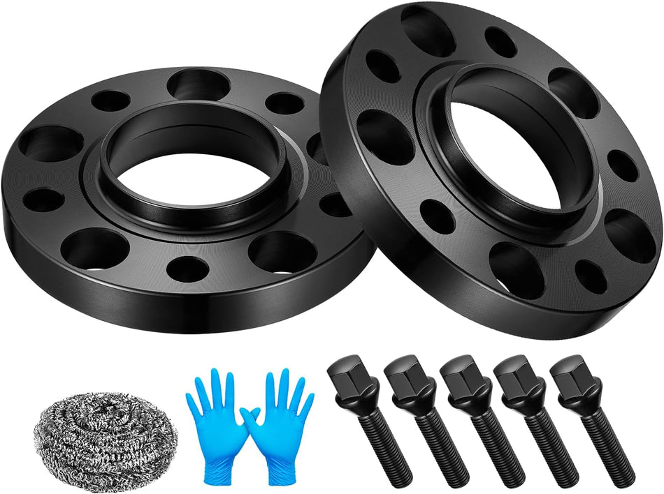 BDFHYK 5x120mm Wheel Spacers 20 mm Hubcentric Wheel Spacer Compatible with BMW 125i 320i 325i 525i 530i 630i 740i M3 M5 M6 Z4 X1, Forged 5 Lug Wheel Adapters M12x1.5 & 72.56 mm Hub Bore, Set of 2