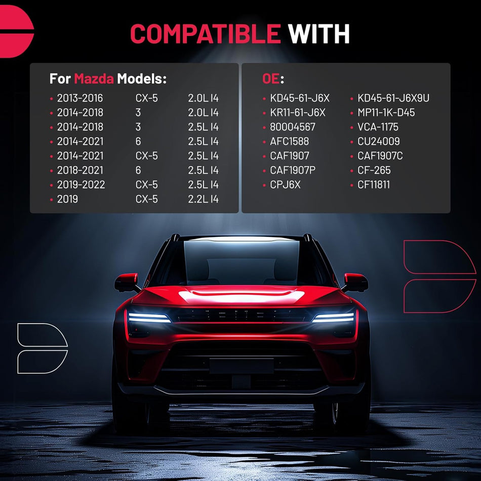 BDFHYK CF11811 Cabin Air Filter with Activated Carbon for Mazda 3 2014-2018/6 2014-2021, CX-5 2013-2022