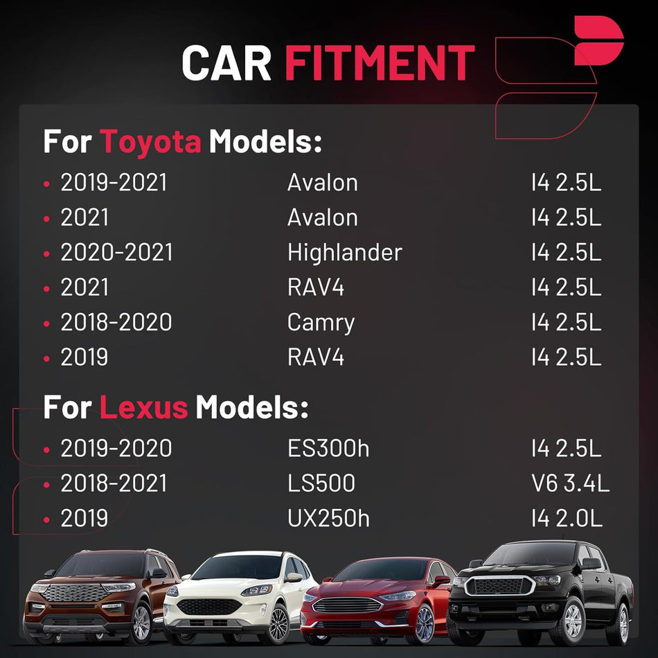 BDFHYK Ignition Coil Packs Compatible with Toyota Avalon Highlander RAV4 Camry, Compatible with Lexus LS500 ES300h UX250h V6 l4 2.0L 2.5L 3.4L Coil for UF849 90919A2010 1788598 GN10960 5C2377 Set of 4