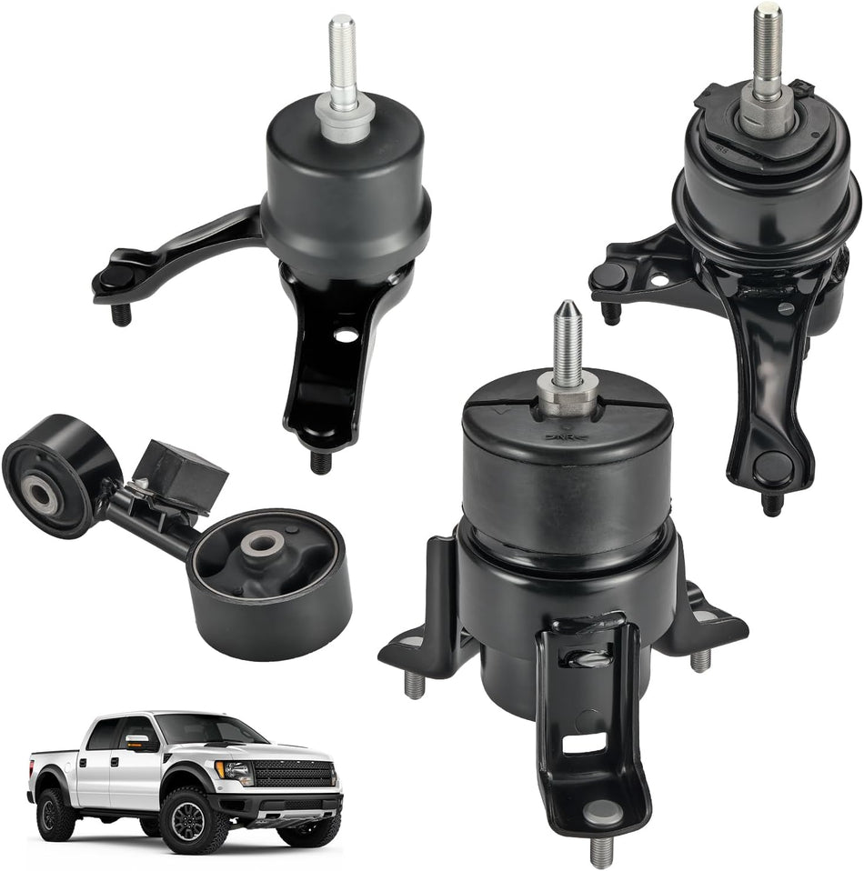 BDFHYK 4PCS Engine Motor and Trans Mounts Compatible with Toyota Camry 2002-2006 L4 2.4L Replace A4211 123620H010 1236228020 1236228100 123620A010 9211 9212 9148,9165 EM9211 EM9212 EM91651