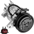 BDFHYK 98576 A/C Compressor with Clutch For Jeep 2002-2005 Liberty 3.7L V6, Replace# 55037466AA, 55037466AB, R5037466AE