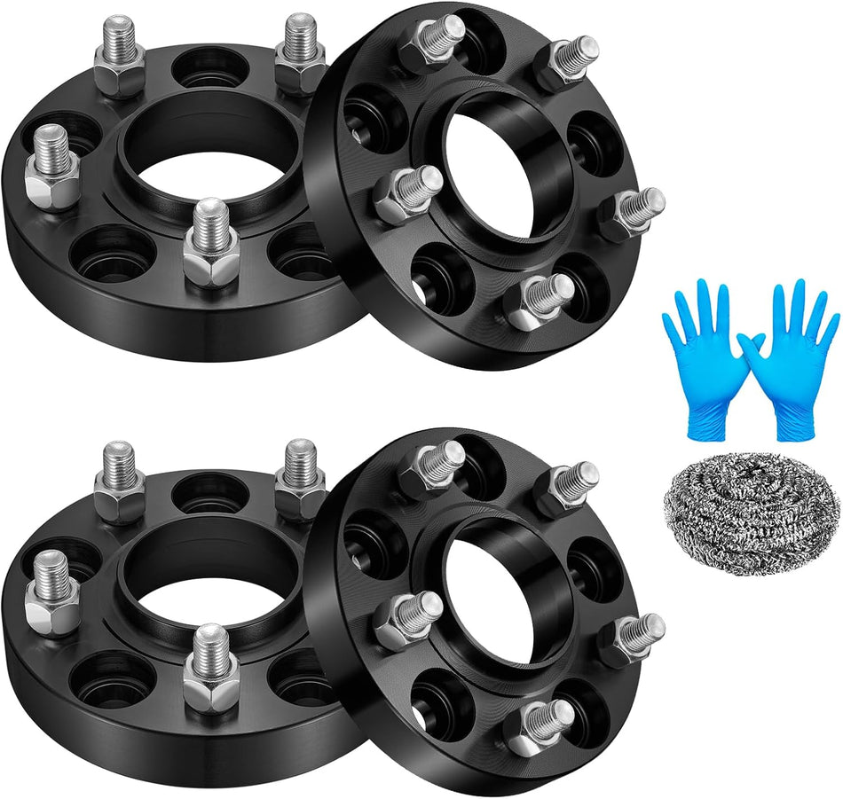 BDFHYK 5x114.3mm Wheel Bolt Pattern 1 inch 5x4.5 Hubcentric Wheel Spacer Compatible with 200 Sebring CX-5 CX-7 G70 G80 MKZ Azera Amanti, 5 Lug Wheel Adapters M12x1.5 & 67.1 mm Hub Bore, Set of 4