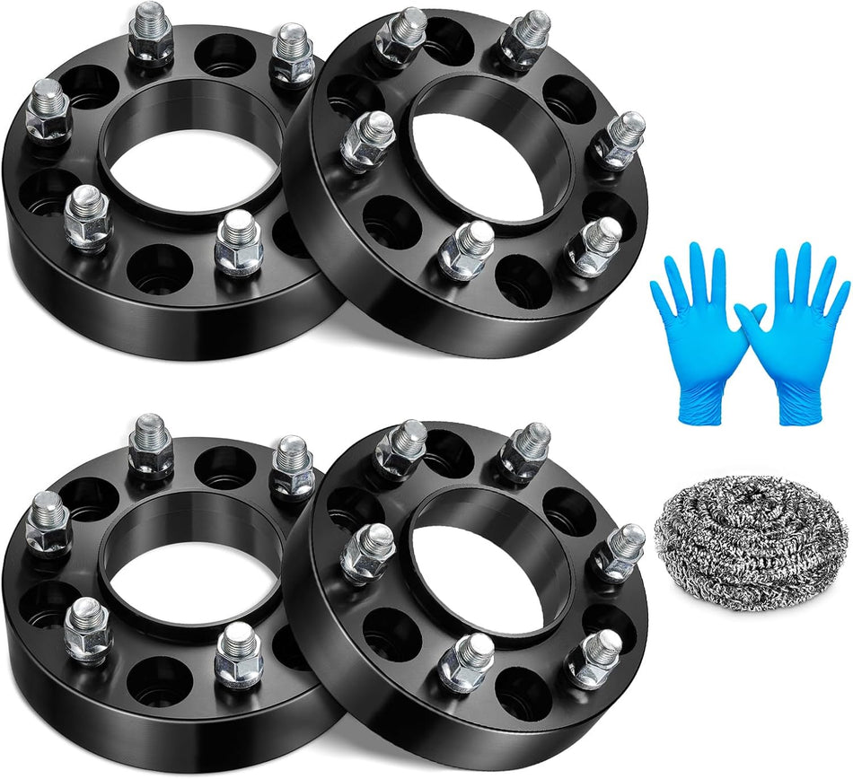 BDFHYK 6x135mm Wheel Spacers, 1.5 inch Hubcentric Wheel Spacer Compatible with Lincoln Navigator F150 Expedition Lobo 2015-2025,Forged 6 Lug Wheel Adapters M14x1.5 & 87.1 mm Hub Bore, Set of 4