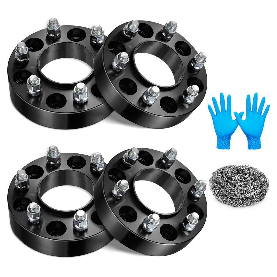 BDFHYK 6x135mm Wheel Spacers, 1.25 inch Hubcentric Wheel Spacer Compatible with Lincoln Navigator F150 Expedition Lobo 2015-2024,Forged 6 Lug Wheel Adapters M14x1.5 & 87.1 mm Hub Bore,Set of 4