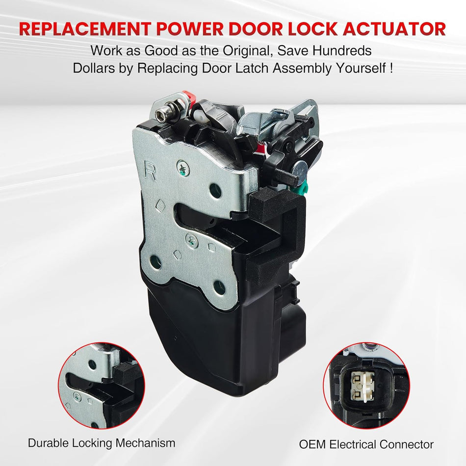 SYERAL Power Door Lock Actuator Rear Right Passenger Side 931-645 Latch Motor Compatible with Dodge Ram 1500 2500 3500 4500 2003-2010