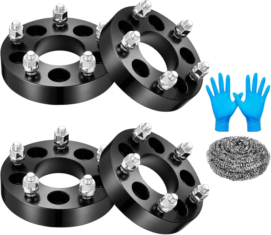BDFHYK 5x4.5 to 5x5 Wheel Spacers 1.25 inch Wheel Spacer with Compatible with Jeep JK WK WJ XK Wheels on TJ YJ KK SJ XJ MJ, Forged 5 Lug Wheel Adapters 71.5 mm Hub Bore, Set of 4