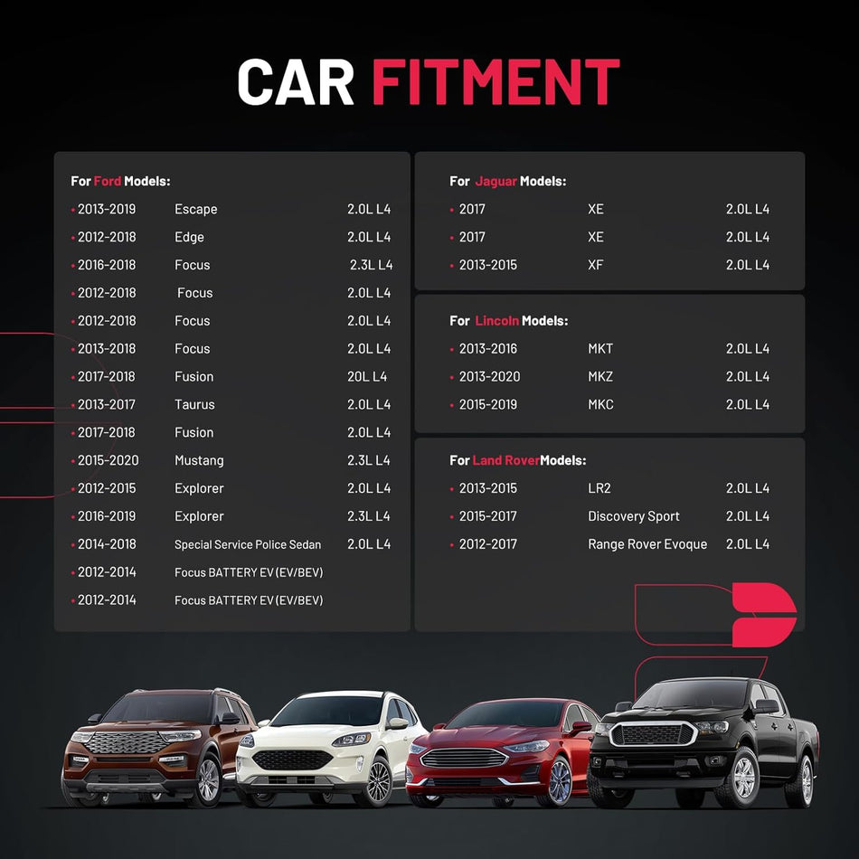 BDFHYK Ignition Coil Pack Set of 4 Compatible with Lincoln MKZ MKC, Compatible with Ford Escape Explorer Focus Fusion Mustang 2.0L 2.3L 2.5L l4 Replacement for C1816 UF-670 DG546