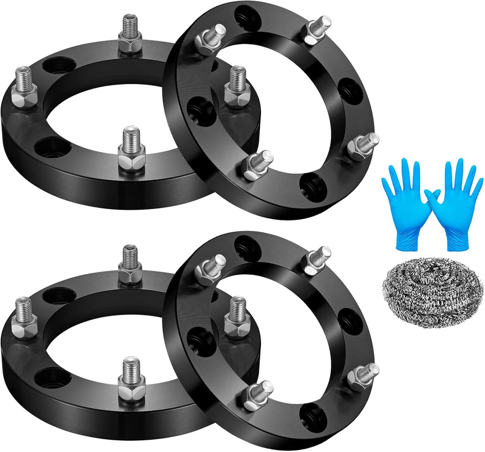 BDFHYK 4x156mm ATV Wheel Spacers 1.5 inch 4x6.15 Compatible with Polaris Ranger Polaris RZR Polaris Sportsman,Forged 4 Lug Wheel Adapters M12x1.5 & 131 mm Hub Bore, Set of 4, Not Hubcentric