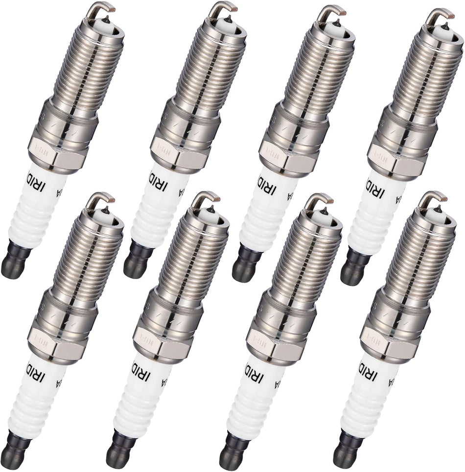 BDFHYK 5019 Iridium Spark Plugs Compatible with Cadillac Escalade Escalade ESV,Compatible with Sierra Yukon Canyon Silverado 1500 2500HD 3500HD Tahoe Camaro Suburban 2.0L 3.5L 5.3L 6.0L Set of 8