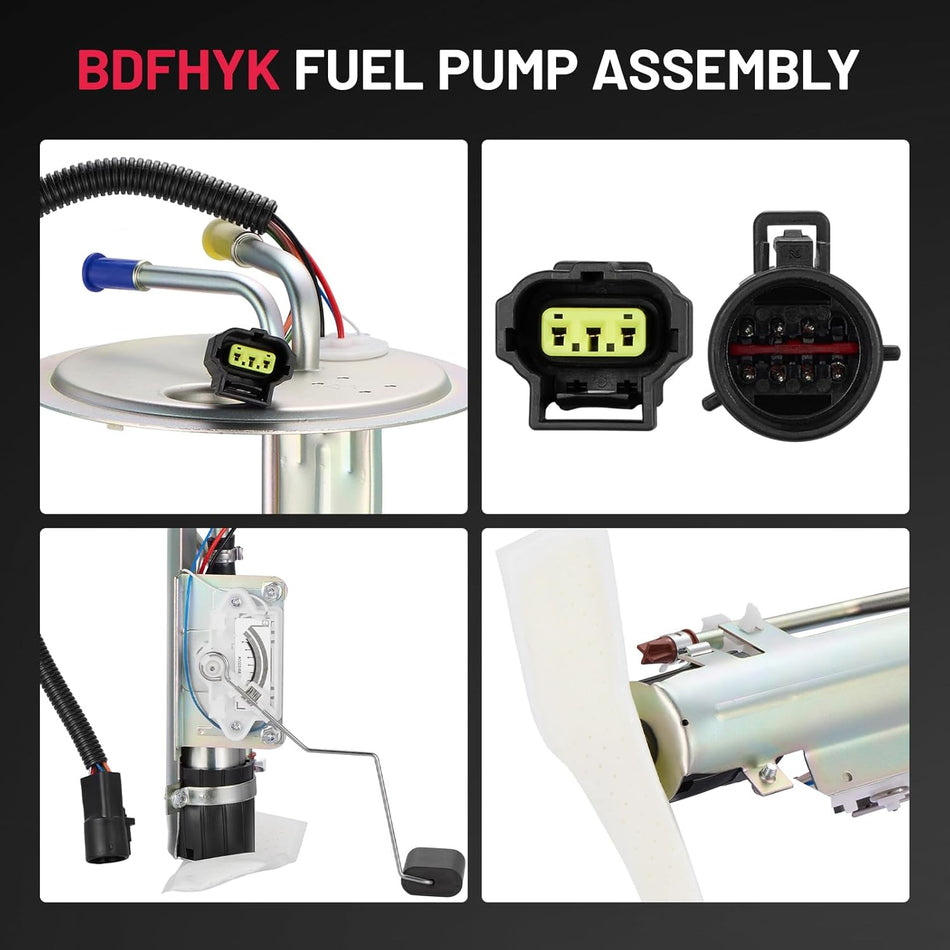BDFHYK Electric Fuel Pump Module Assembly Compatible with Lincoln Navigator 1999 2000 2001 2002 5.4L V8 Replace E2253S