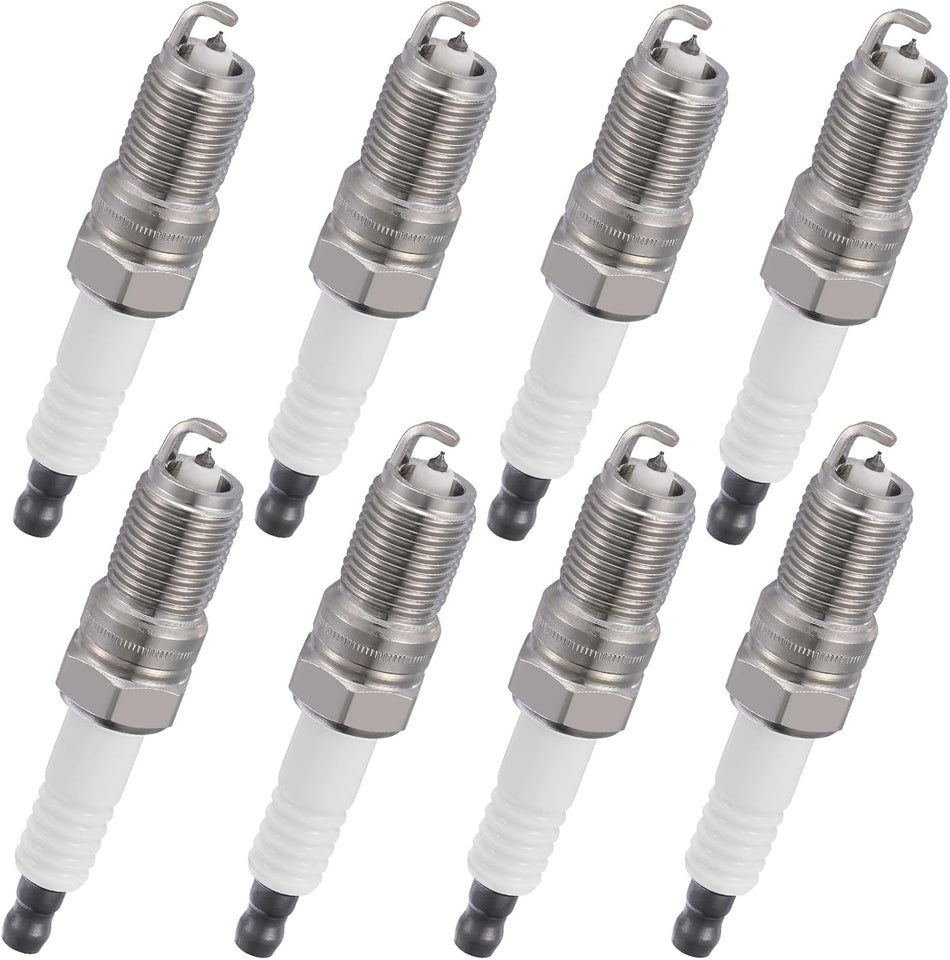 BDFHYK 1465 Iridium Spark Plugs Compatible with Buick Allure LaCrosse for Cadillac CTS Escalade for Chevy Avalanche Express Silverado Canyon Savana Yukon 5.7L 6.0L V8 Replacement for IZTR5B11 Set of 8