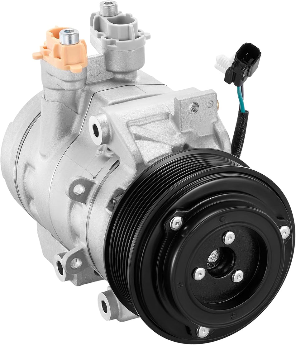 BDFHYK 68686 Air Conditioning A/C Compressor with Clutch Compatible with Ford F-250 F-350 F-450 F-550 Super Duty 6.7L 2017-2019, Replacement HC3Z19703A