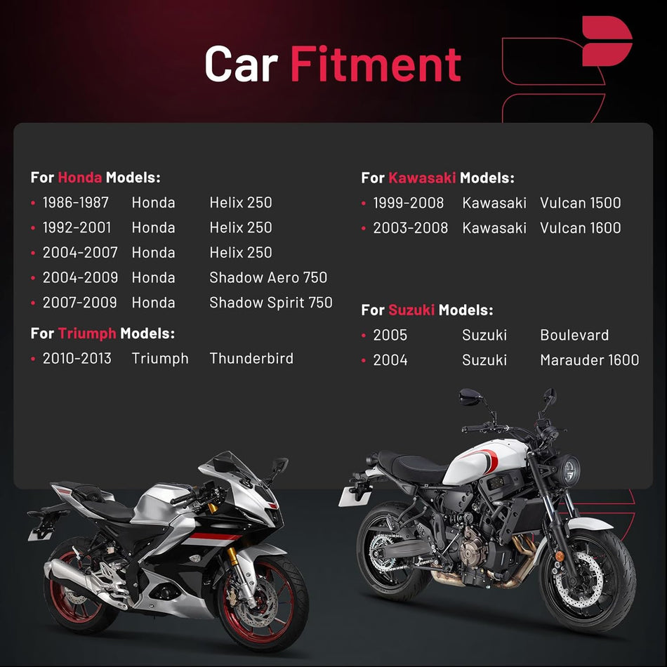 BDFHYK 5531 Spark Plugs Compatible with Honda Compatible with Kawasaki for Suzuki for Triumph Universal Motorcycle Spark Plugs Replacement for DPR6EA-9 Set of 4