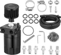 BDFHYK Oil Catch Can Kit, 300ML Baffled Oil Can with Breather Filter, Universal Catch Can Kit with 5FT 3/8" ID NBR Fuel Line Hose for PCV System