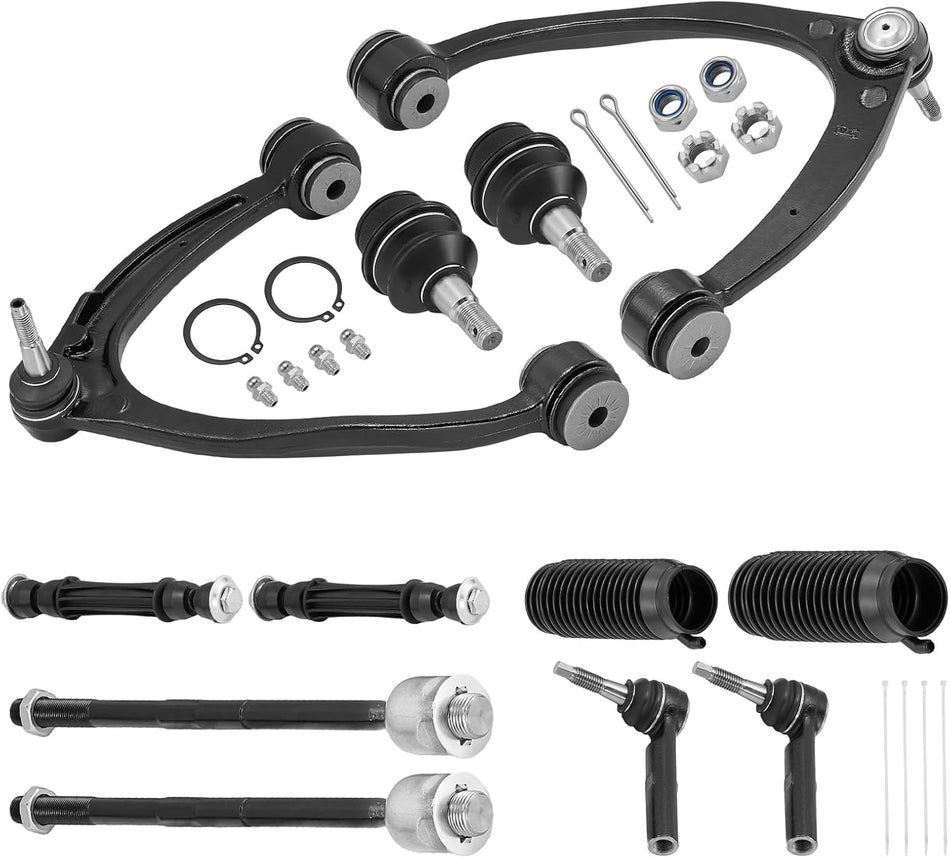 BDFHYK Front Upper Control Arm 12pcs,with Ball Joint Compatible with 2002-2006 Cadillac Escalade ESV/EXT,1999-2014 Chevrolet Avalanche 1500/Express 1500/2500/Silverado 1500,1999-2014 GMC Savana 1500