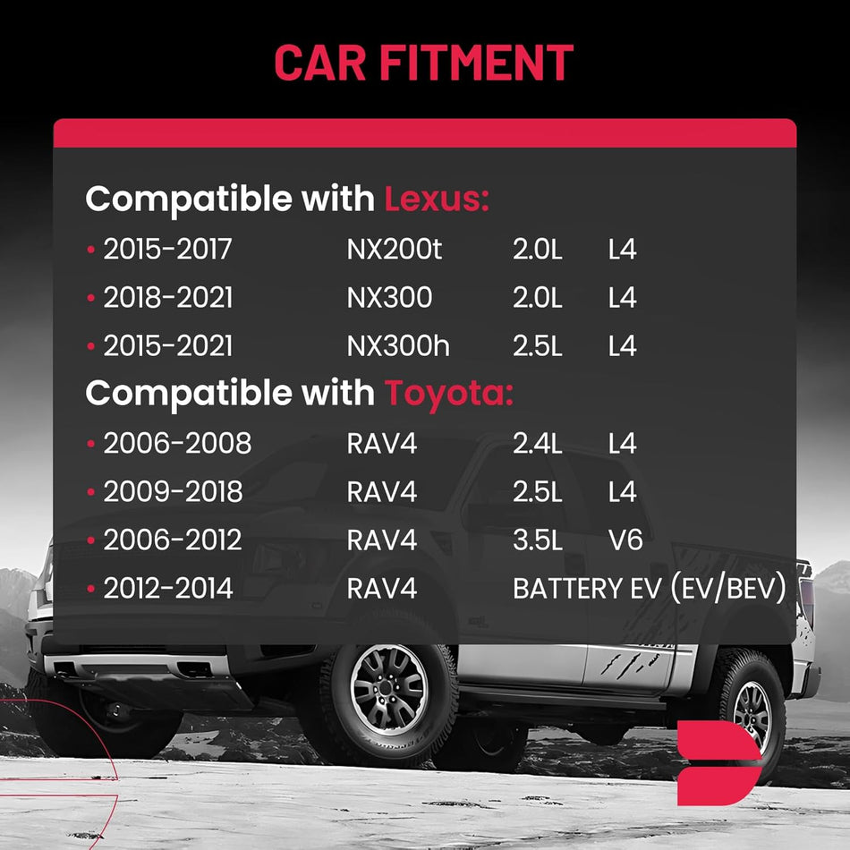 512374 2PCS Rear Wheel Bearing and Hub Assembly 5 Lugs 4WD For Toyota RAV4 2006-2018