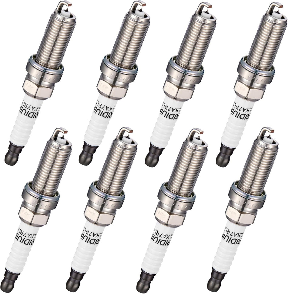 BDFHYK 6441 Iridium Spark Plugs Compatible with ILX 128i 323i 528i Civic ES350 GX460 LX570 RX350 RX450h Legacy Outback 4Runner Avalon Camry Highlander RAV4 Sequoia Replacement for LFR6AIX-11 Set of 8