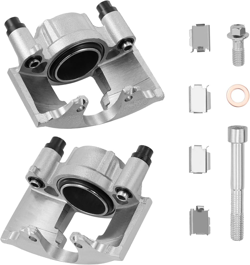 BDFHYK 2pcs Front Disc Brake Caliper Compatible with Cadillac DeVille/Escalade 1992-2000,Compatible with Chevrolet C1500/C2500, Compatible with GMC C1500/Savana 2500 1988-2002