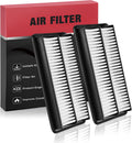 2 PCS Engine Air Filter CA12061 for Acura MDX 2016-2020, TLX 2021-2023; Honda Pilot 2016-2022, Ridgeline 2017-2022, Odyssey 2018-2022, Passport 2019-2022 | BDFHYK