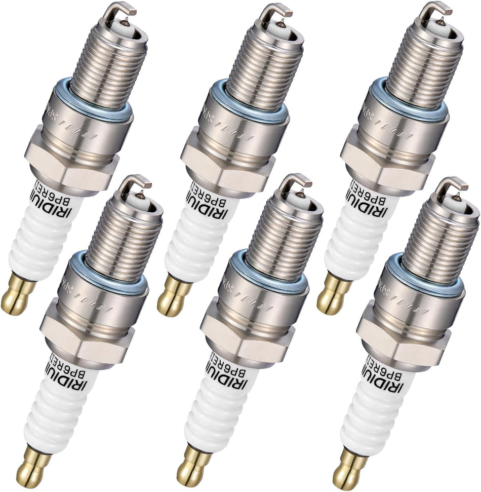 BDFHYK 6578 Iridium Spark Plugs Compatible with Cherokee 300 Special Calais Suburban Dart 2.0L 3.2L 5.0L L4 L6 V8 Replacement for BPR4ES Set of 6