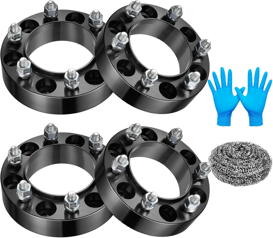 BDFHYK 6X5.5 Wheel Spacers 1.5 inch 6x139.7mm Hub Centric Wheel Spacer Set with M12x1.5 Studs 106mm Center Bore Compatible with Lexus GX470 GX460 4Runner FJ Cruiser Sequoia Tacoma Tundra, Set of 4