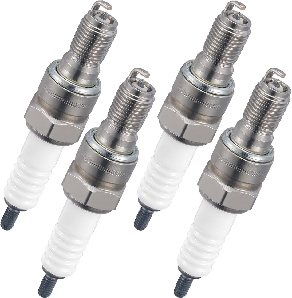 BDFHYK 3797 Iridium Spark Plugs Compatible with Honda CB1 CB900F CRF150R CRF150RB Interceptor VTR Magna 750 Metropolitan 50 PCX150 Ruckus 50 SH150i Silver Wing 600 ST1100 ST1100AL CR8EHIX-9 Set of 4