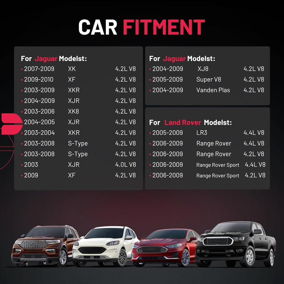 BDFHYK Ignition Coil Pack UF519 Set of 8 Compatible with Jaguar XF Super V8 Vanden Plas S-Type XK8 XJ8 XJR XK XKR,Compatible with Land Rover LR3 Range Rover 4.0L 4.2L 4.4L Replacement for 5C1420 C1427