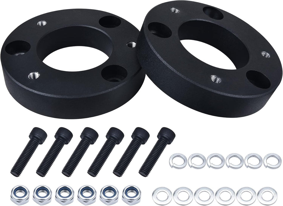 BDFHYK Front Leveling Kit for F150 2", 2in Front Strut Spacers Compatible with 2004-2021 F-150 4WD/2WD, 6061 T6 Aluminum Billet Strut Spacers