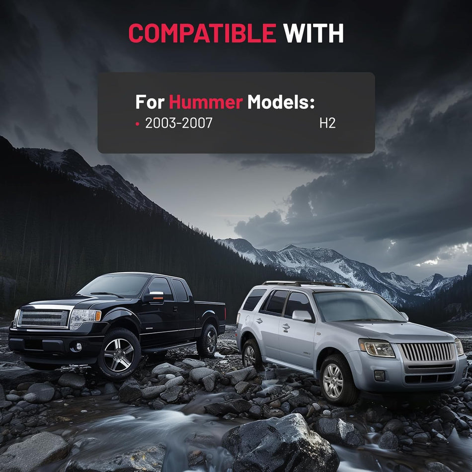 SYERAL Front Left Driver Side Door Latch Lock Actuator Compatible with H2 2003-2007 Replaces 15816392, 15134807, 15182168, 15254040