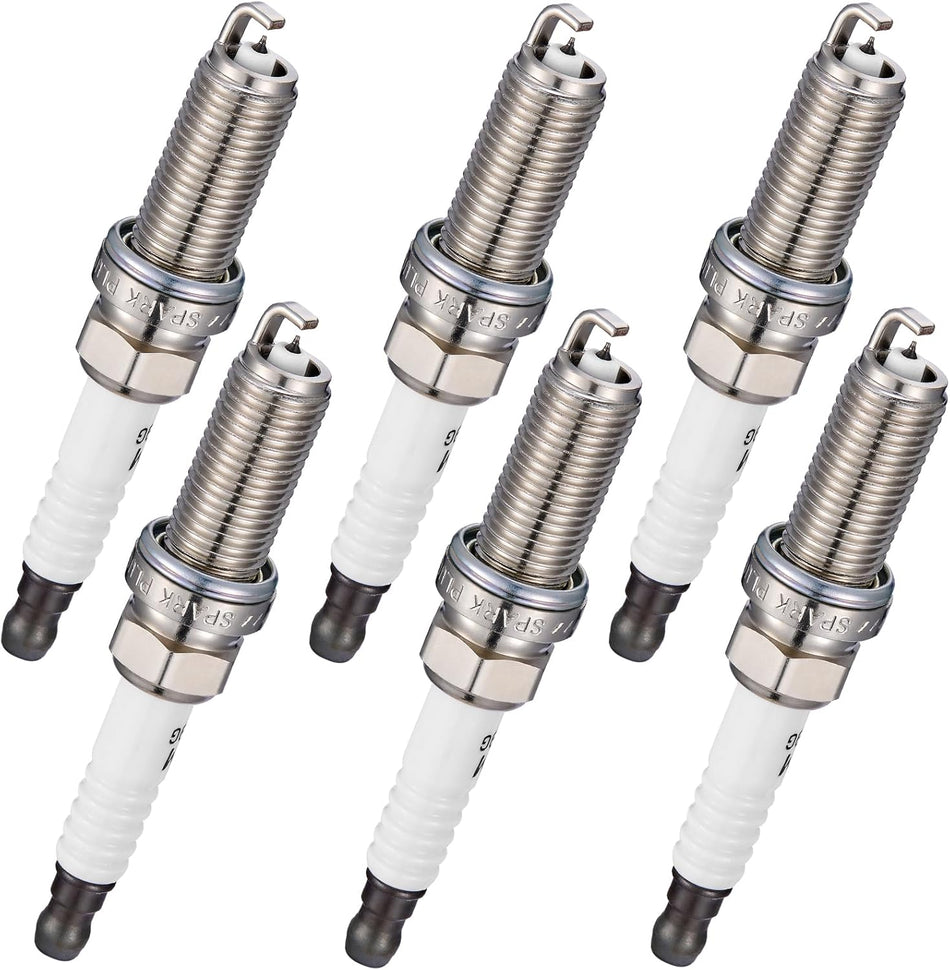 BDFHYK 90174 Double Iridium Spark Plugs Compatible with INFINITI EX37 G37 M37 Q40 Q50 Q60 Q70 Q70L QX50 QX70,Compatible with Nissan 370Z 3.7L V6 Replacement for DF8H11B Set of 6