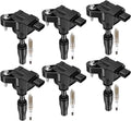 BDFHYK 6 Ignition Coil UF830 and 6 Iridium Spark Plug LNAR7AIX For Chevy 16-20 Camaro, 19-20 Blazer, 17-20 LaCrosse