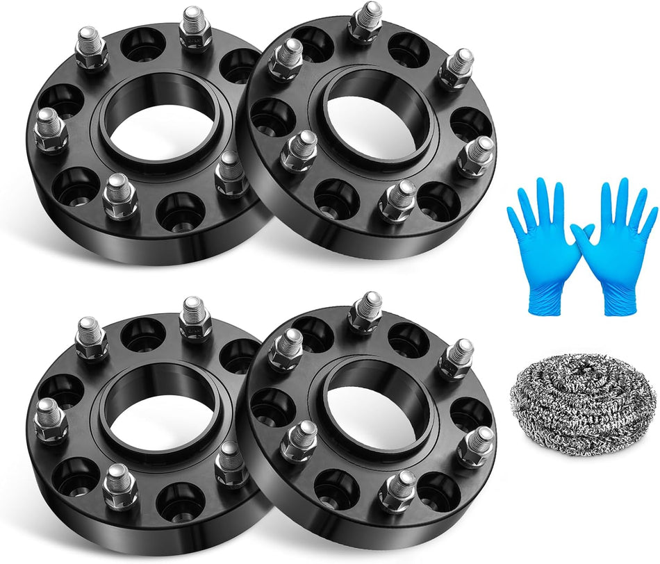 BDFHYK Wheel Spacers Compatible with Chevy Silverado Sierra 1500 Avalanche 1500 Tahoe Yukon, 6 Lug M14x1.5 Studs & 78.1mm Hub Bore, Thickness 1.25“ Hub Centric Wheel Spacer 6x5.5 (6x139.7mm)