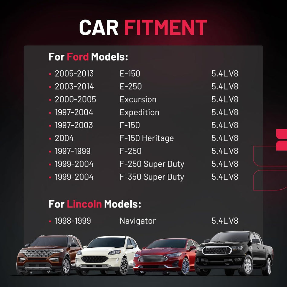 BDFHYK 10 Ignition Coil Pack DG508 and 10 Iridium Spark Plug SP479 Compatible with Ford E-150 E-250 F-150 F-250 F-350 Super Duty,Compatible with Lincoln Navigator 5.4L V8 Coil for DG457 DG472