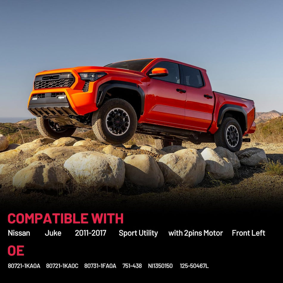 751-438 Power Window Regulator with Motor Front Left Compatible with Nissan Juke 2011-2017