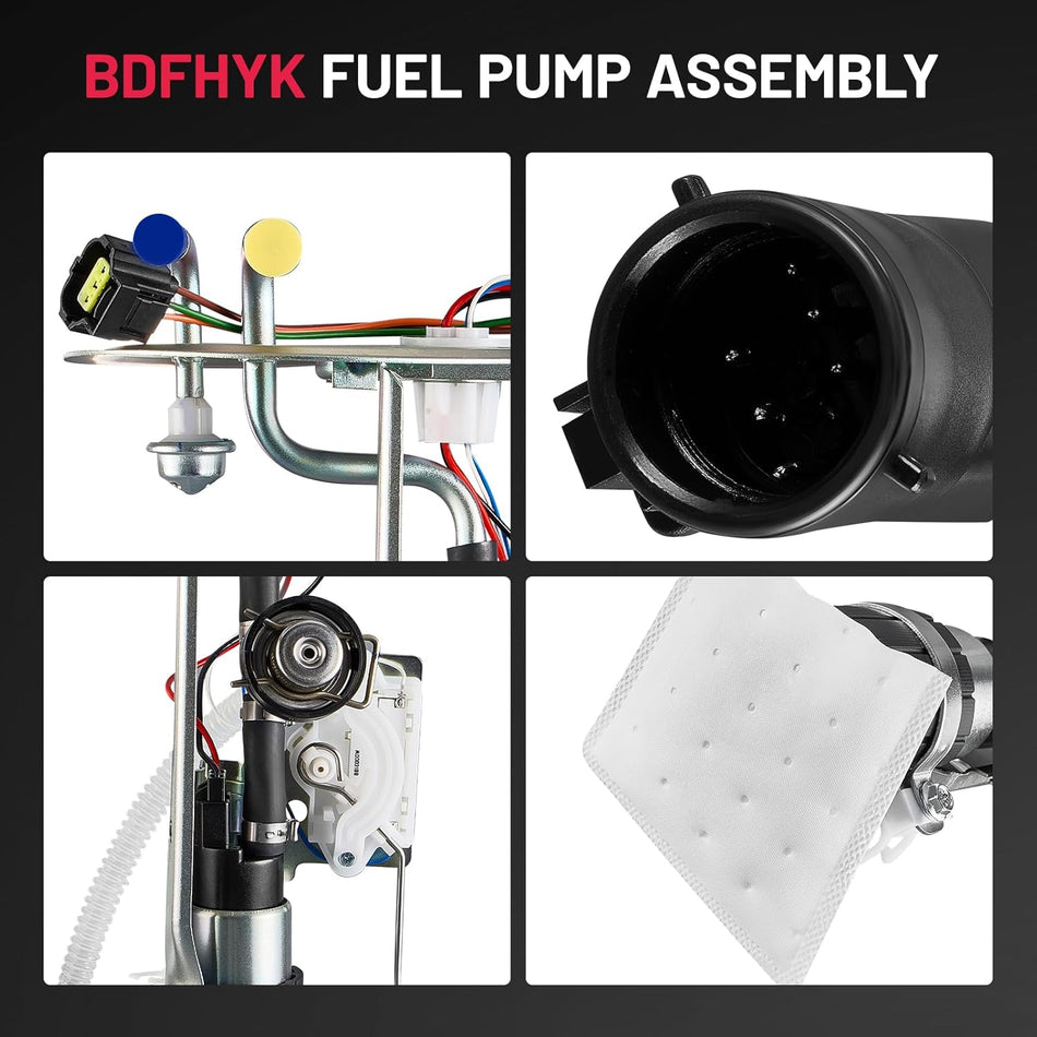 BDFHYK Electric Fuel Pump Module Assembly Compatible with Ford Ranger 1999 2.5L l4, 3.0L V6, 4.0L V6,Compatible with Mazda B4000 1998-1999 4.0L V6 Replace E2263S