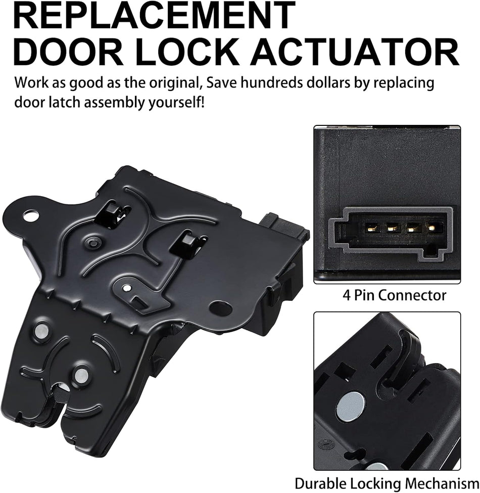 SYERAL Trunk Lid Latch Power Lock Actuator 940-108 Tailgate Liftgate Door Lock Compatible with Cadillac ATS CT4 CT5, Compatible with Chevrolet Camaro Corvette Cruze Buick Cascada LaCrosse Regal Verano