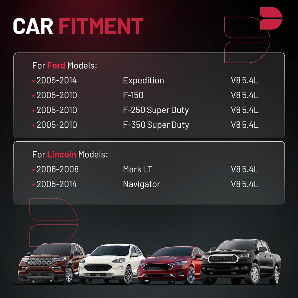 BDFHYK 5.4 Timing Chain Kit with Cam Phasers Compatible with Ford F-150 F-250 F-350 Super Duty Expedition 2005-2014, Compatible with Lincoln Navigator Mark LT 2005-2014 5.4L 3V Triton 3R2Z-6A257-DA
