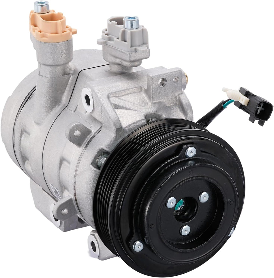 BDFHYK Air Conditioning A/C Compressor with Clutch Compatible with Ford F-250 F-350 Super Duty 6.2L 2017-2019, F-450 F-550 Super Duty 6.8L 2017-2019, Replacement HC3H19D629CC HC3Z19703B